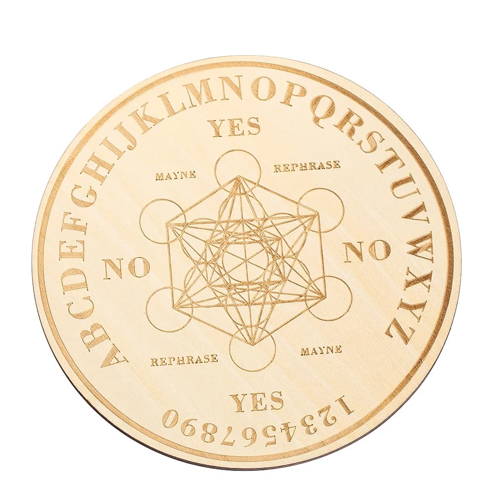 Metatron pendolo bordo rabdomanzia divinazione legno geometria sacra messaggio metafisico cristallo griglia bordo altare strega forniture