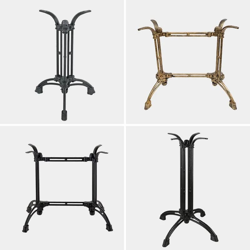 Table rack retro cafe American wrought iron bar restaurant horseshoe claw solid wood rock board table legs table rack