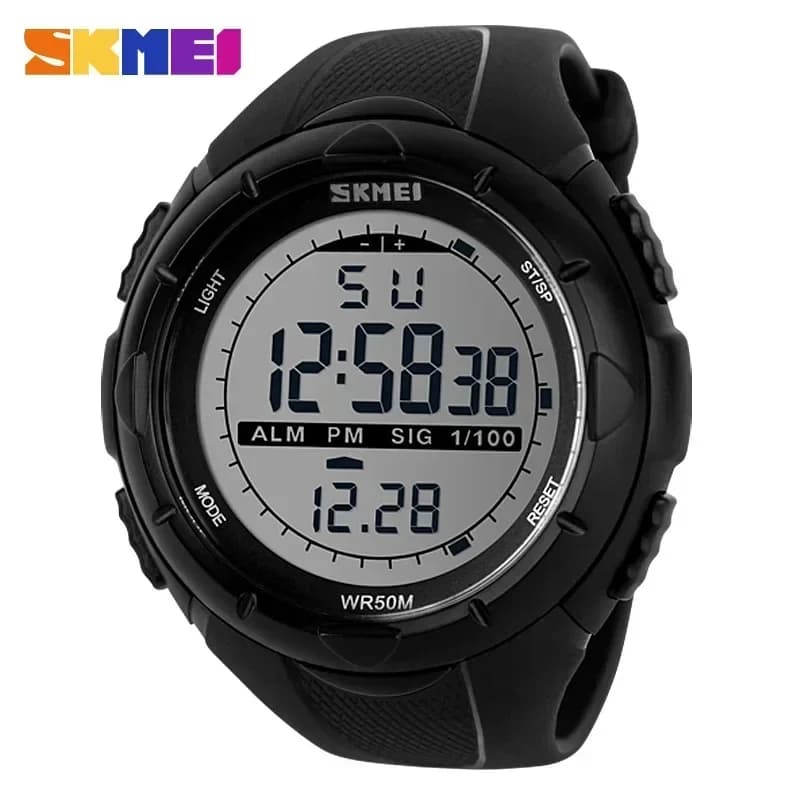 SKMEI 1025 Men Watches Military Alarm Clock Shock Resistant Digital Clock Waterproof Reloj Hombre Simple Sports Watch Fashion