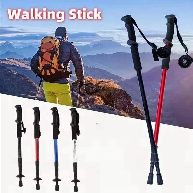 Trekking poles Folding ultralight trekking pole with shock absorption suitable for outdoor camping, mountaineering, backpack and travel