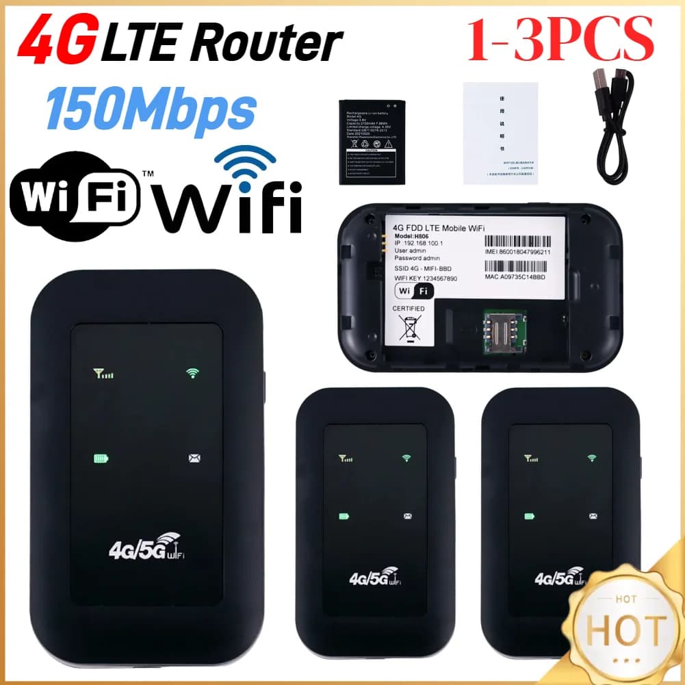 Router 4G LTE Ripetitore WiFi Amplificatore router 4G Espansore di rete 150Mbps Scheda di rete 3G/4G Scheda wireless Adattatore wireless