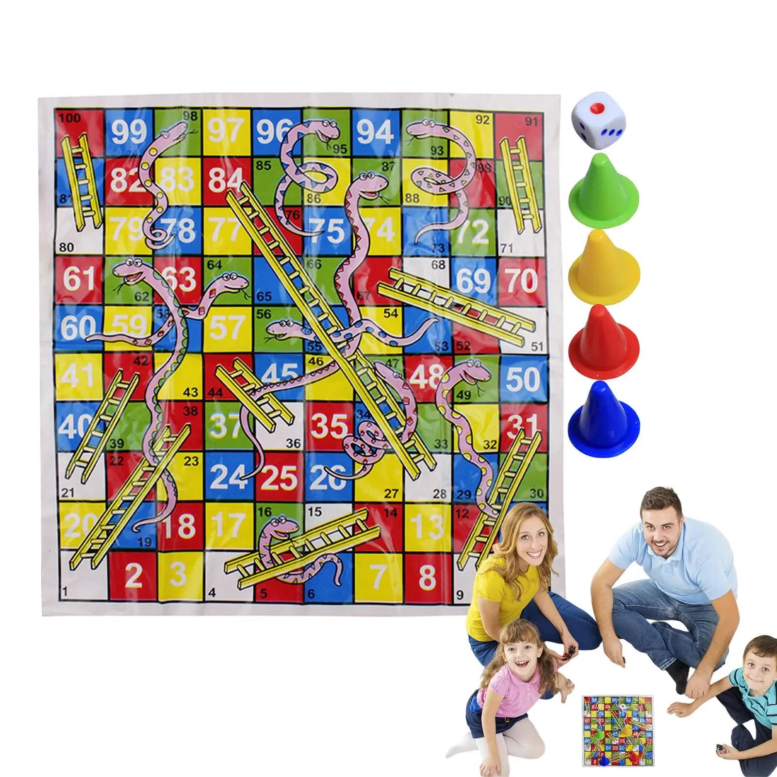 Chess Snake Ladder Flight Educational Children Toys Interesting Board Game Set Portable Flying Chess Board Game