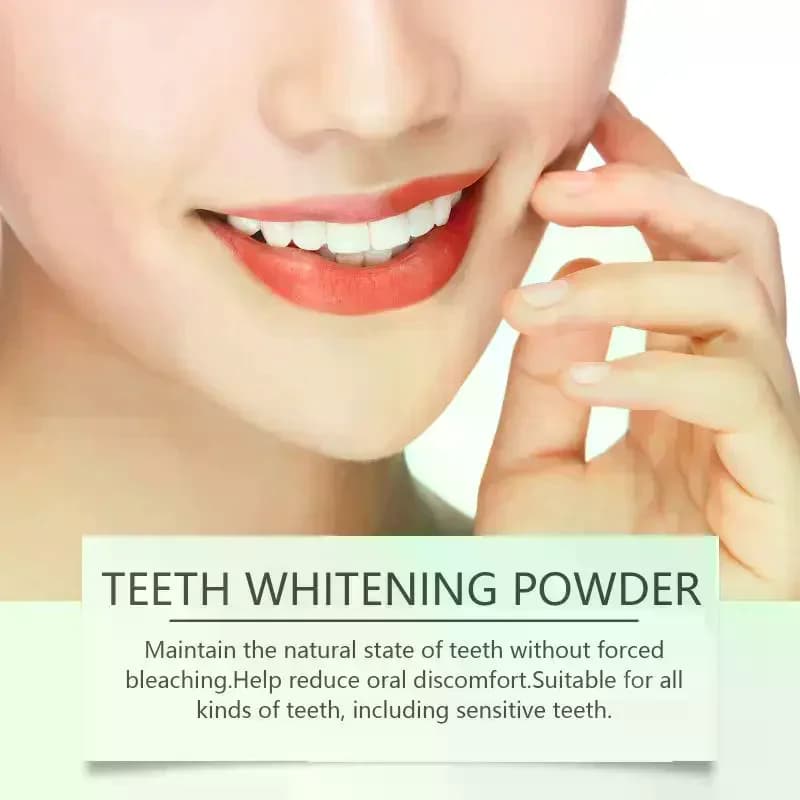 Polvere Sbiancante per Denti 15g, Elimina gli Odori, Cura Orale, Riduce il Disagio Orale, Polvere Dentale Naturale e Innocua