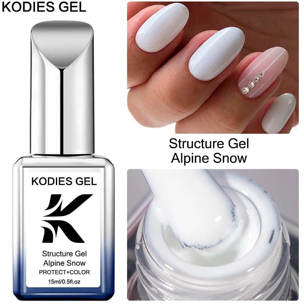 KODIES GEL 20 colori struttura base in gomma gel smalto per unghie 15ML Vernis semipermanente UV/LED Soak Off vernice gel per costruzione