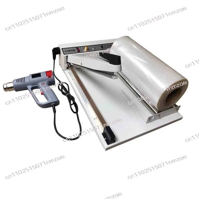 Macchina Termoretraibile con Pistola Termica e Rotolo di Pellicola POF 220V/110V, Sigillatrice per Sacchetti in Plastica POF, Strumento per Imballaggio