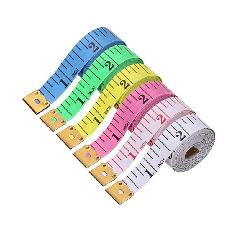 150cm/60-Inch Soft Body Measuring Ruler Tailor Tape Measure Centimeter Meter Sewing Measuring Tape in Many Colors 2026 NEW