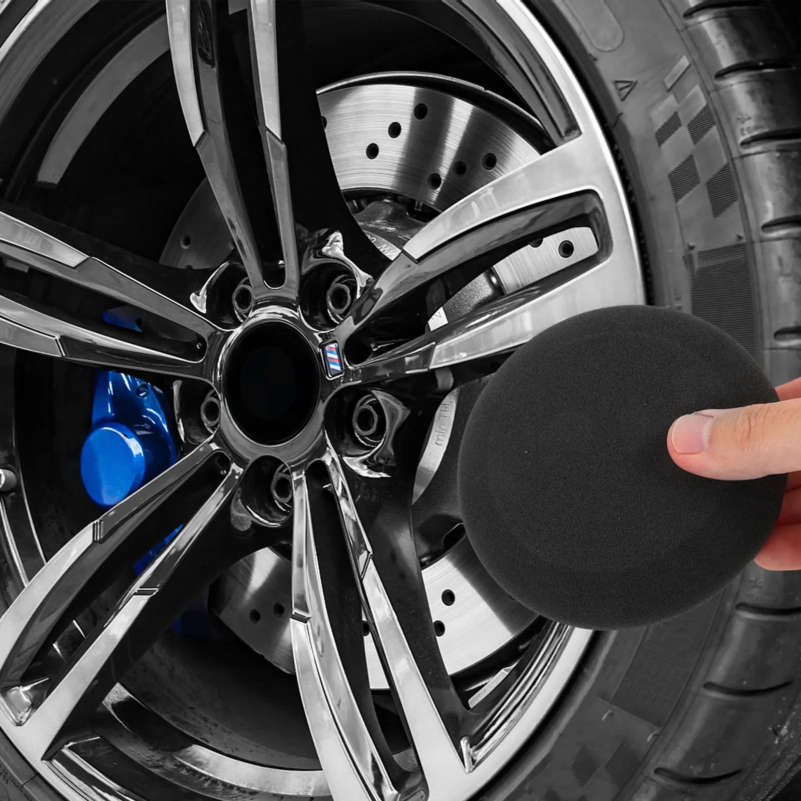 Tamponi per lucidatura auto, applicatori di cera, spugne multiuso per detailing auto, tamponi lucidanti per trapano e pneumatici