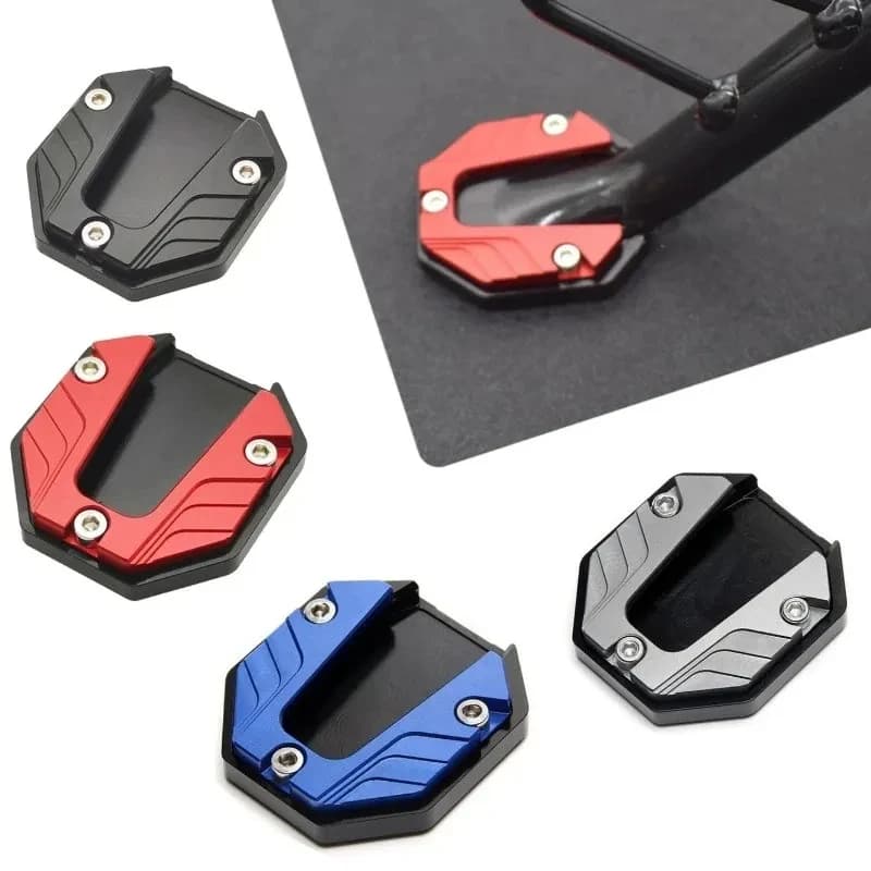 Estensore per cavalletto laterale per treppiede laterale per bici da moto universale Prolunga per cavalletto laterale Piastra per poggiapiedi per bici Supporto per gamba modificato
