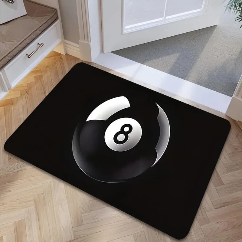 Tappeto d'ingresso moderno e resistente con numero 8, zerbino di benvenuto per la decorazione della casa, tappetini eleganti per l'ingresso, decorazioni di lusso per la casa