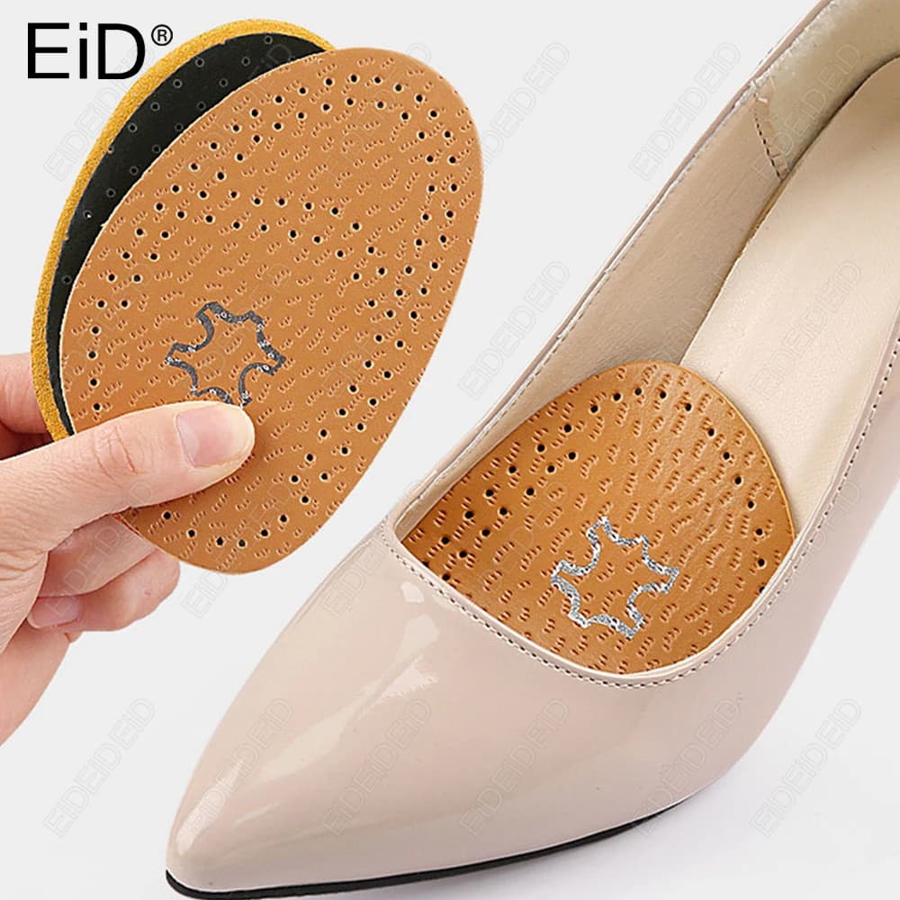 2/4 PCS Sandali Anti-scivolo In Pelle Avampiede Pad Donne Tacchi Alti Sollievo Dal Dolore Inserto Antiscivolo Cura Del Piede Sottopiede Pad Assorbente Del Sudore