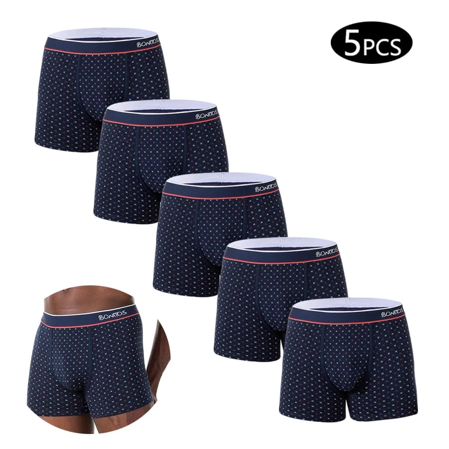 5 pezzi Boxer da uomo intimo pantaloncini di cotone mutandine da uomo sexy boxer da uomo confezione mutande da uomo regali boxer maschili calecon