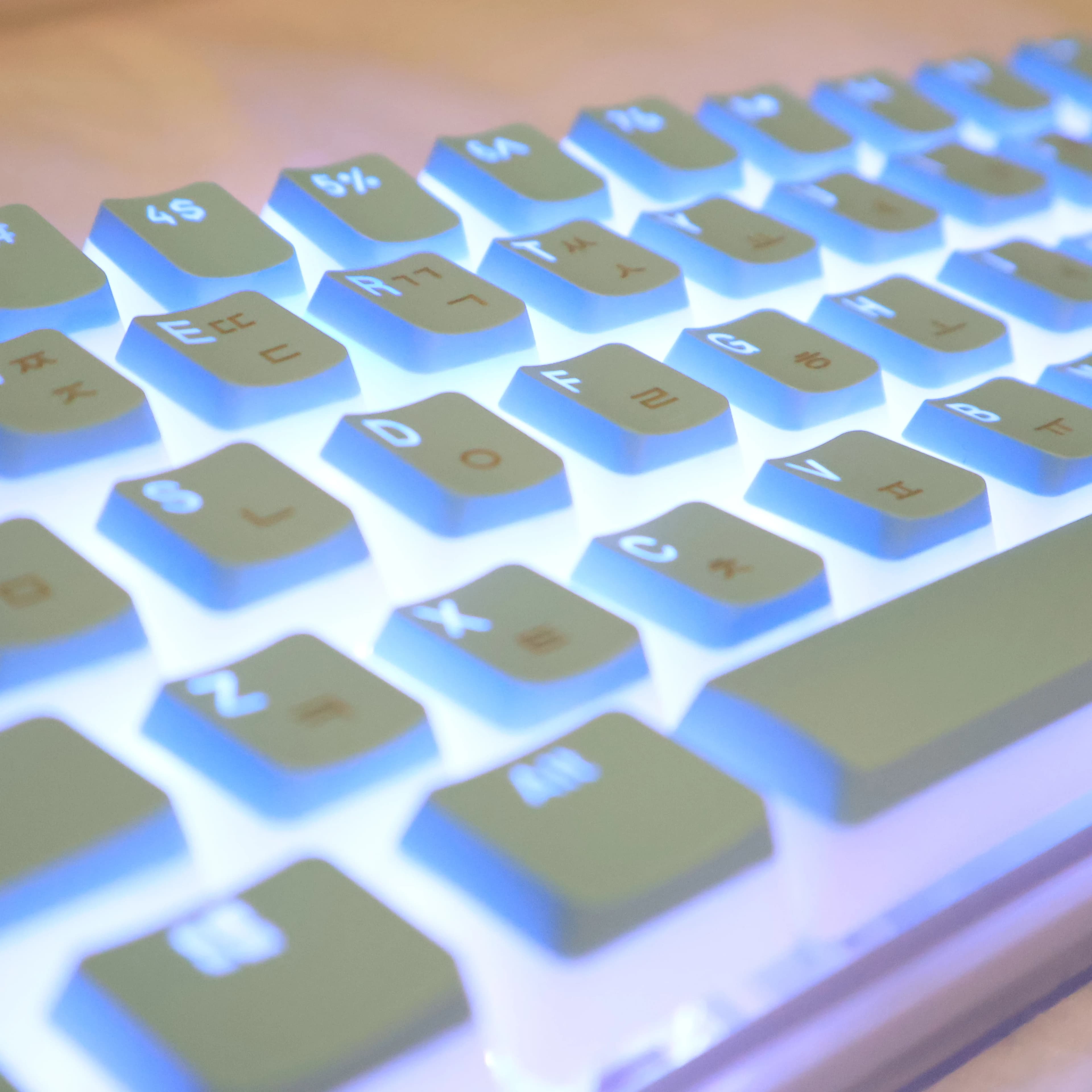 Hangul Keycap Korean Layout Keycap Budino Keycaps Set PBT OEM Profile for Cherry MX Switch