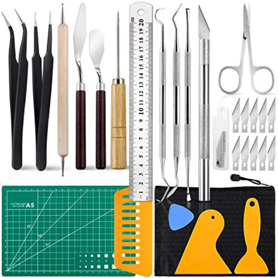 PCS Precision Craft Tools Set Vinyl Weeding Tools Kit for Weeding Vinyl, DIY Art Work Cutting, Hobby, Scrapbook