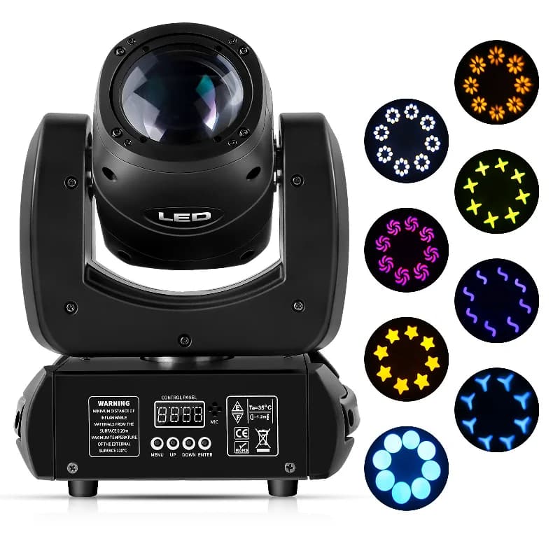Fascio LED luce a testa mobile Spot 100W luce Disco DJ Party Wedding Club Bar DMX512 LED effetto luce di lavaggio spettacolo di eventi scenici