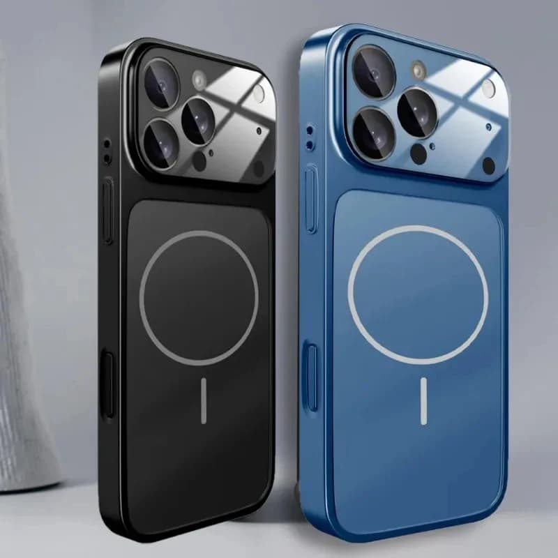 Luxury Glass Nano Matte Magnetic Case for IPhone 17 13 12 11 Pro Max 16 15 14 for Magsafe Wireless Charge Armor Funda Cover