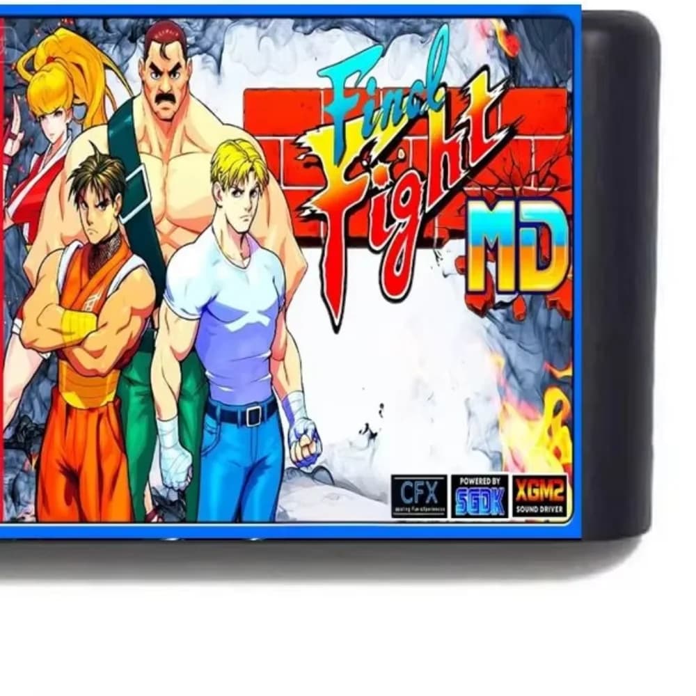 Final Fight MD Patreon Edition v0.89b Scheda di gioco a 16 bit per/Mega Drive