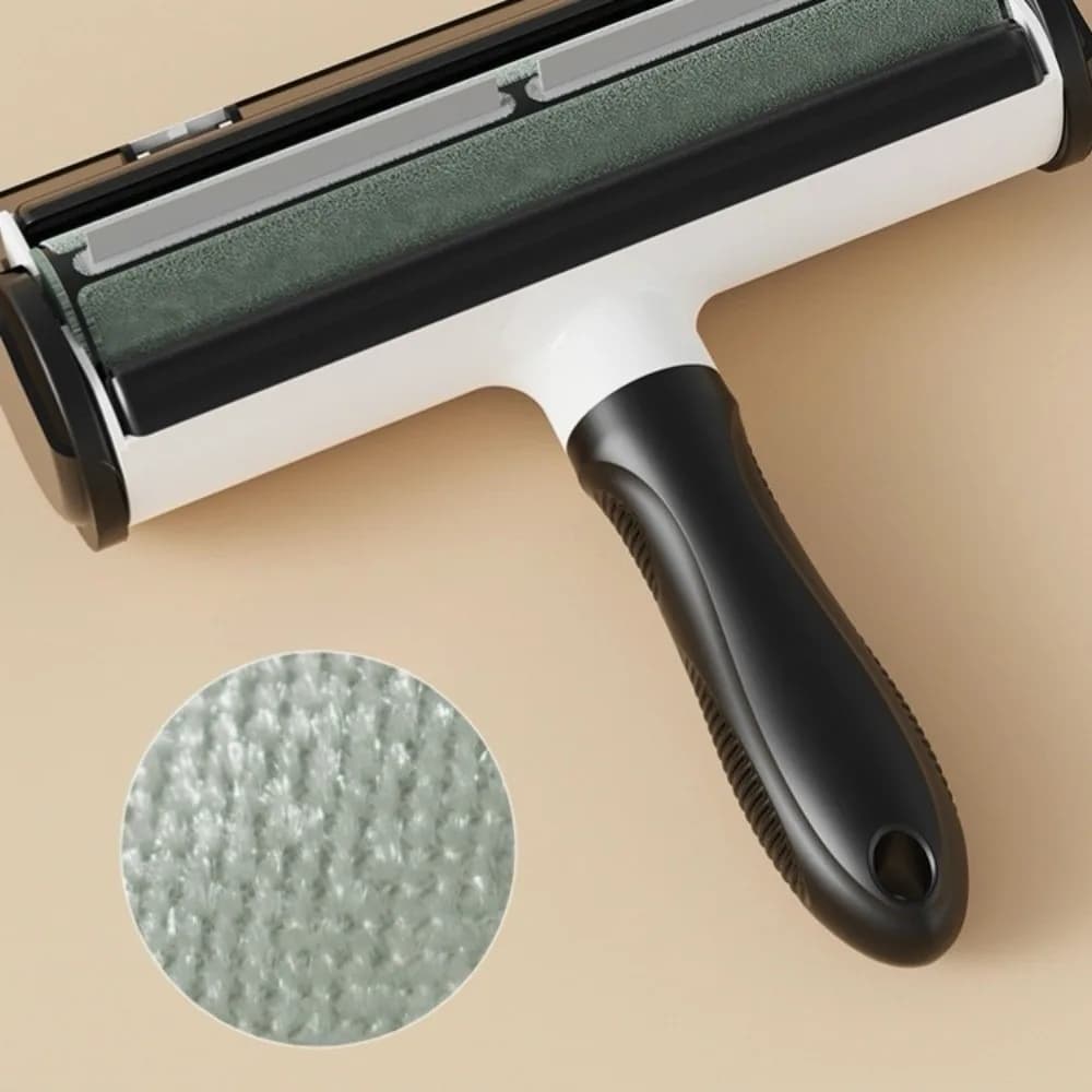 Hanging Type Pet Hair Removal Brush Washable Fine-fiber Static Lint Roller Brush Self Cleaning Reusable Dog Cat Hair Remover