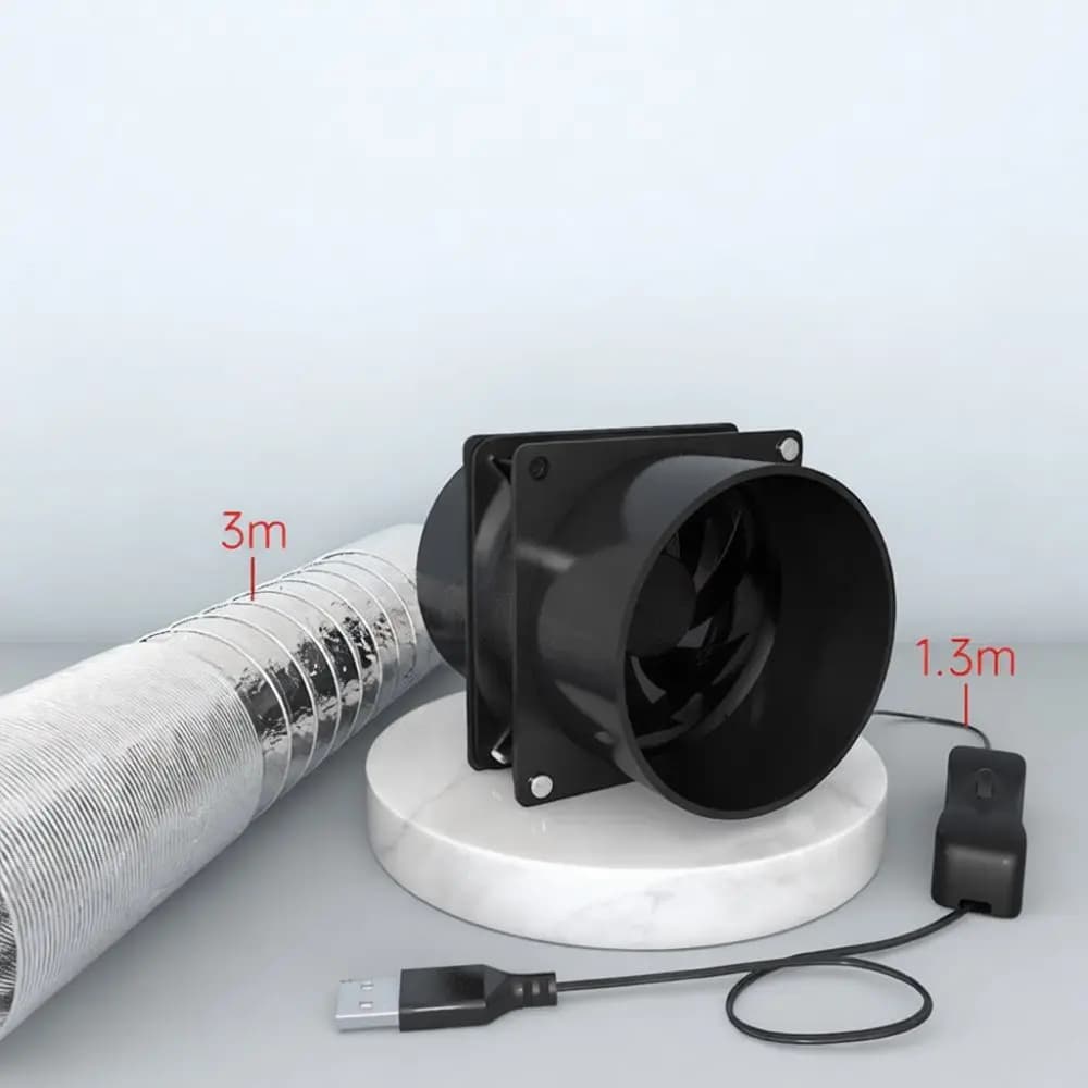 Portable Moxibustion Smoke Extractor Fan Household Ventilation Blower Air Duct Device USB Powered Indoor Tool