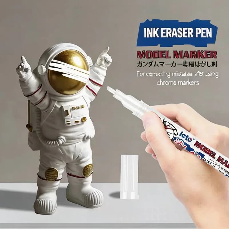 5pcs Metal Finish Eraser Pen Set Model Marker Remover for Figure Toy Paint Correction Repair Tool