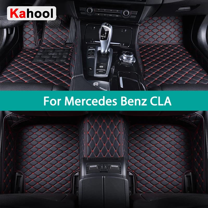 KAHOOL Carpets for Mercedes Benz CLA X117 X118 C117 Carpets Piede Coche Accessories