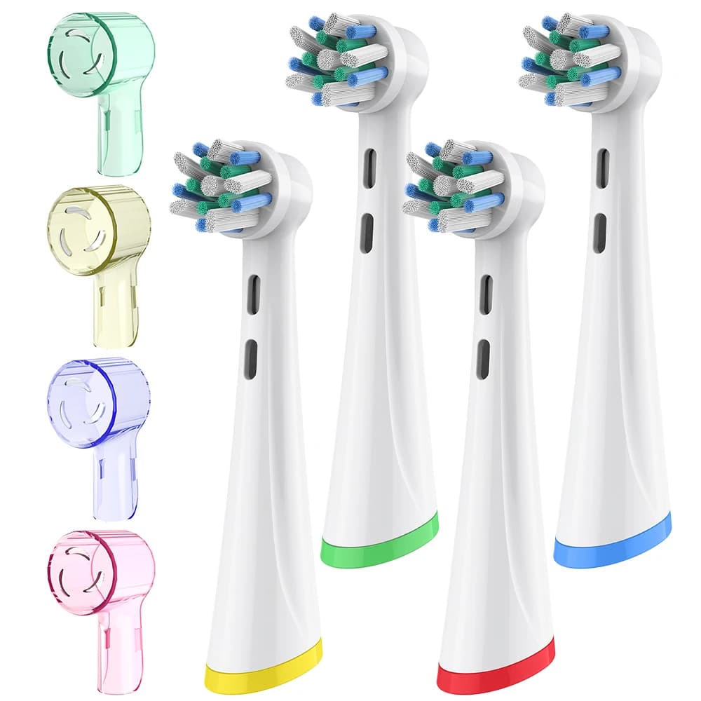 Testine di ricambio e coperture antipolvere per testine di spazzolini compatibili con gli spazzolini elettrici Oral B iO 2/3/4/5/6/7/8/9/10