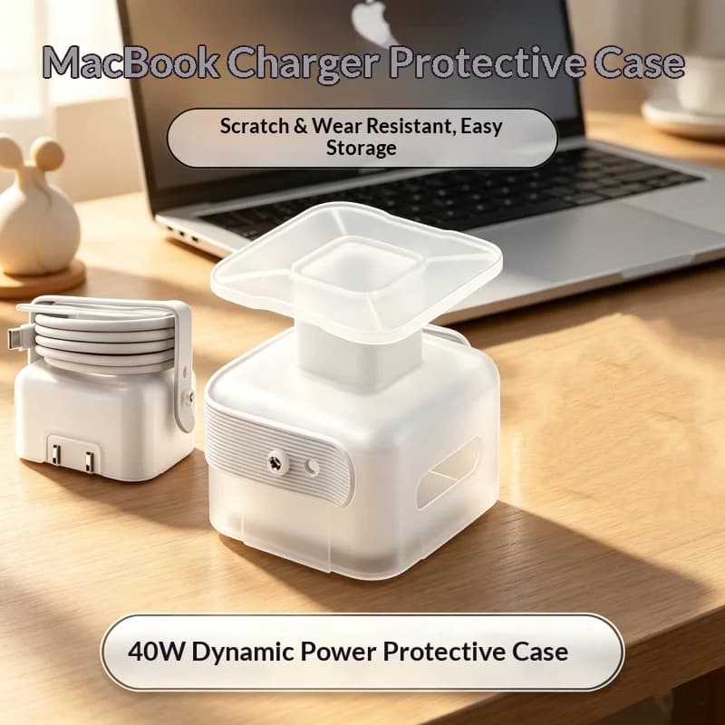Suitable for Apple MacBook Air 35W 40W Charger Case, Power Supply M5, Data Cable Protection Cover M4, Winding Rope