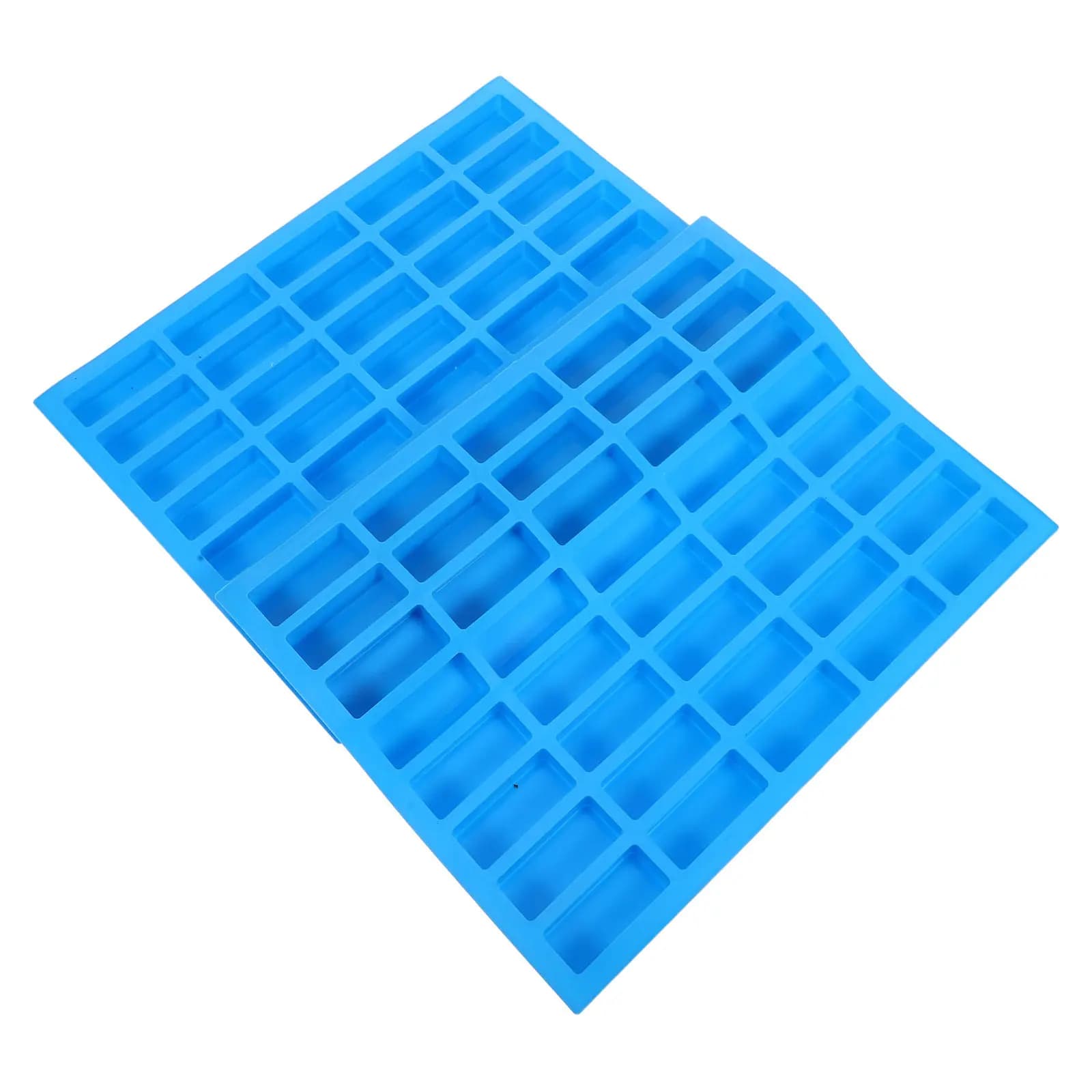 Set di 2 Stampi in Silicone per Cioccolato e Torte, Forma Rettangolare, per Cubetti di Ghiaccio e Biscotti, Ideali per Feste in Famiglia