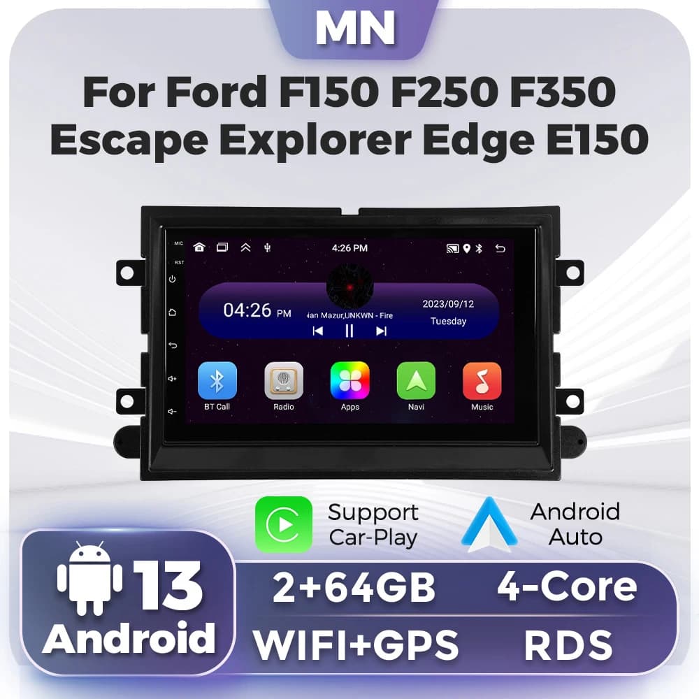 Autoradio Per Ford F350 500 F150 Explorer Edge Escape Sport Mercury Lincoln Expedition Mustang Play Auto Lettore Multimediale GPS
