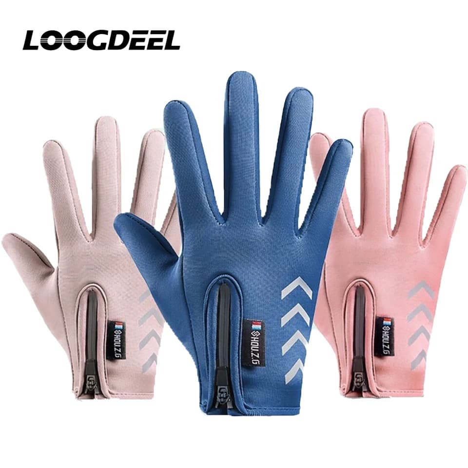 LOOGDEEL Bike Windproof Thermal Running Gloves for the cold season for snow cycling Hot winter sports gloves for children