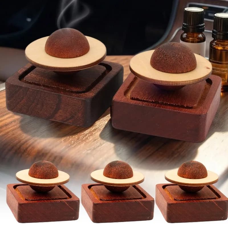 Diffusore di Aromi in Legno per Auto e Casa, Purificatore d'Aria, Diffusore Decorativo per Oli Essenziali