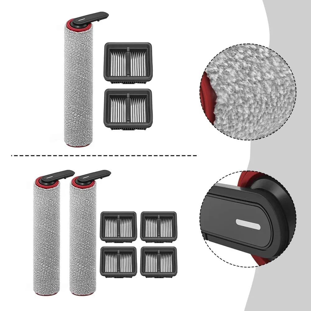 For Mova M50 Ultra Wet And Dry Vacuum Cleaner Main Side Brush Filter Kit Cleaning Appliance Accessories