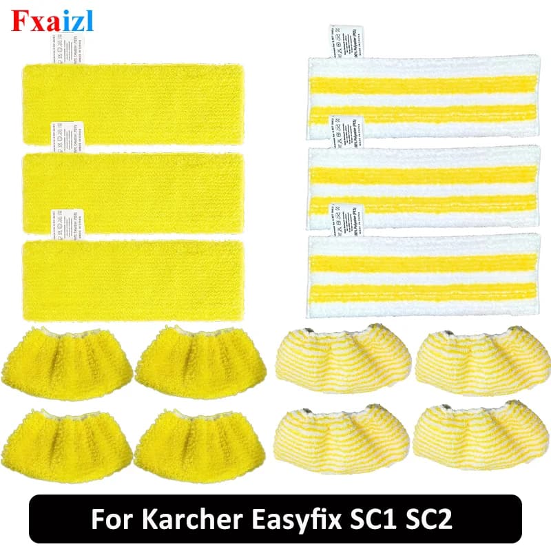 Replacement Steam Cleaner Accessories Floor Microfibre Cloths For Karcher Easyfix SC1 SC2 SC3 SC4 SC5 Steam set