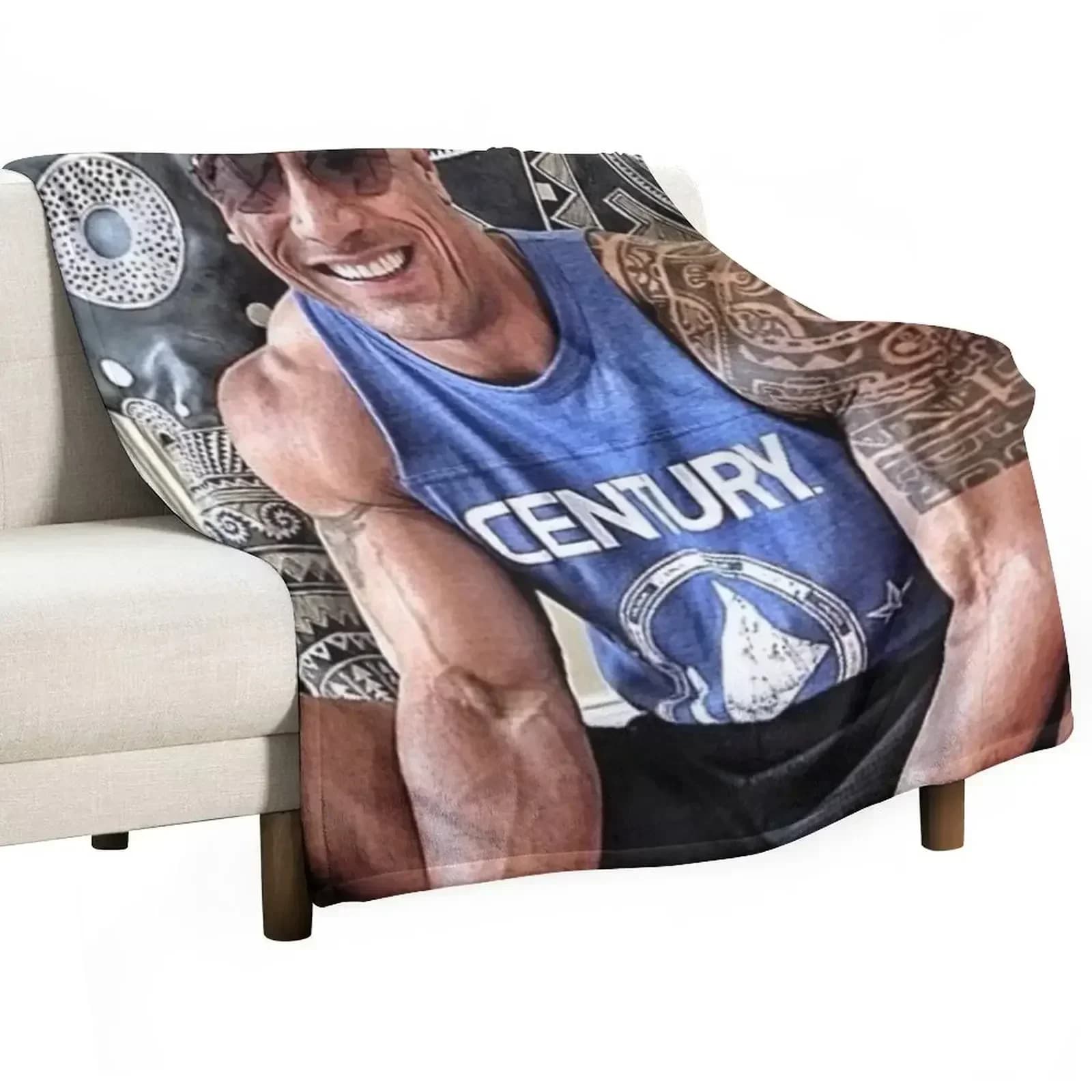 dwayne johnson Throw Blanket Softest Polar Decoratives Stuffeds Single Sleeping Bag Blankets