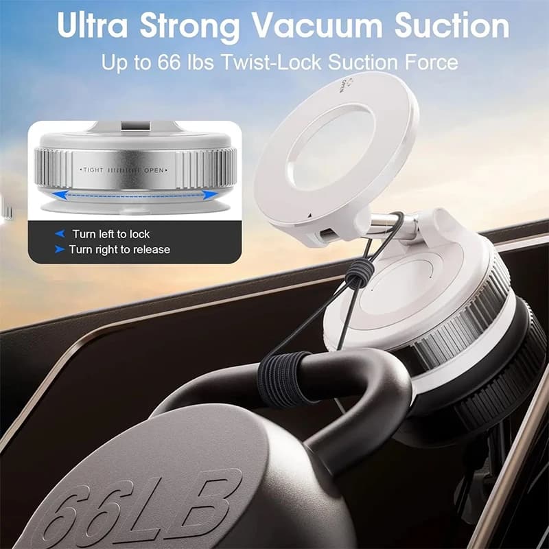 Supporto magnetico per telefono da auto con ventosa ultra potente per MagSafe, rotazione a 360° ° Supporti per Cellulari Accessori Auto