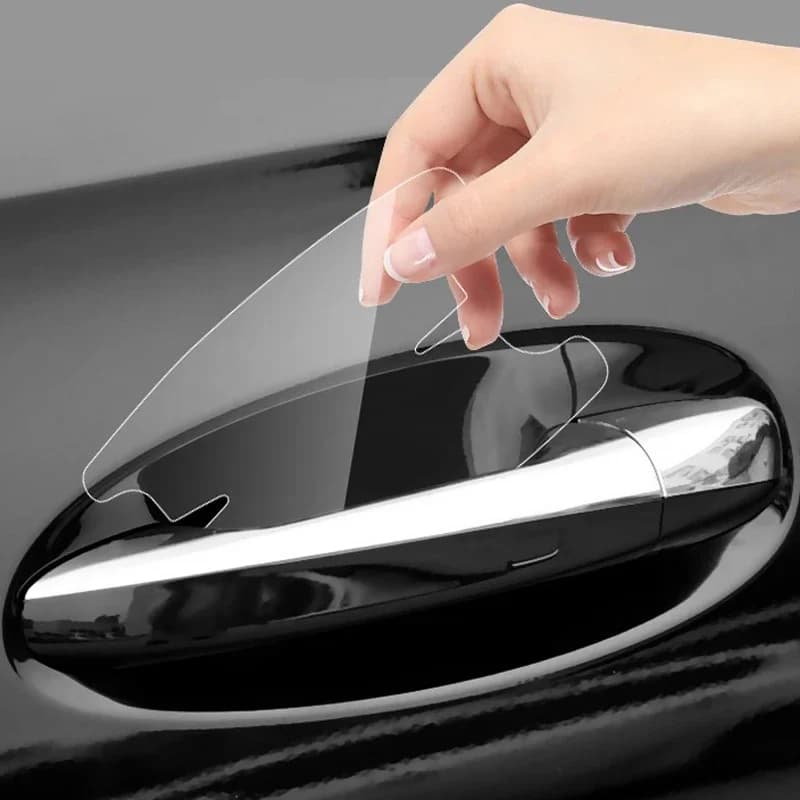 4 pezzi adesivi protettivi antigraffio per maniglia universale per portiera auto striscia di protezione anticollisione per maniglia per auto trasparente
