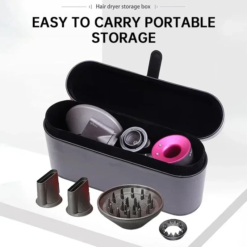 Portable PU Leather Hair Dryer Storage Case For Dyson Supersonic Travel Dustproof Storage Box Hair Dryer Protection Organizer