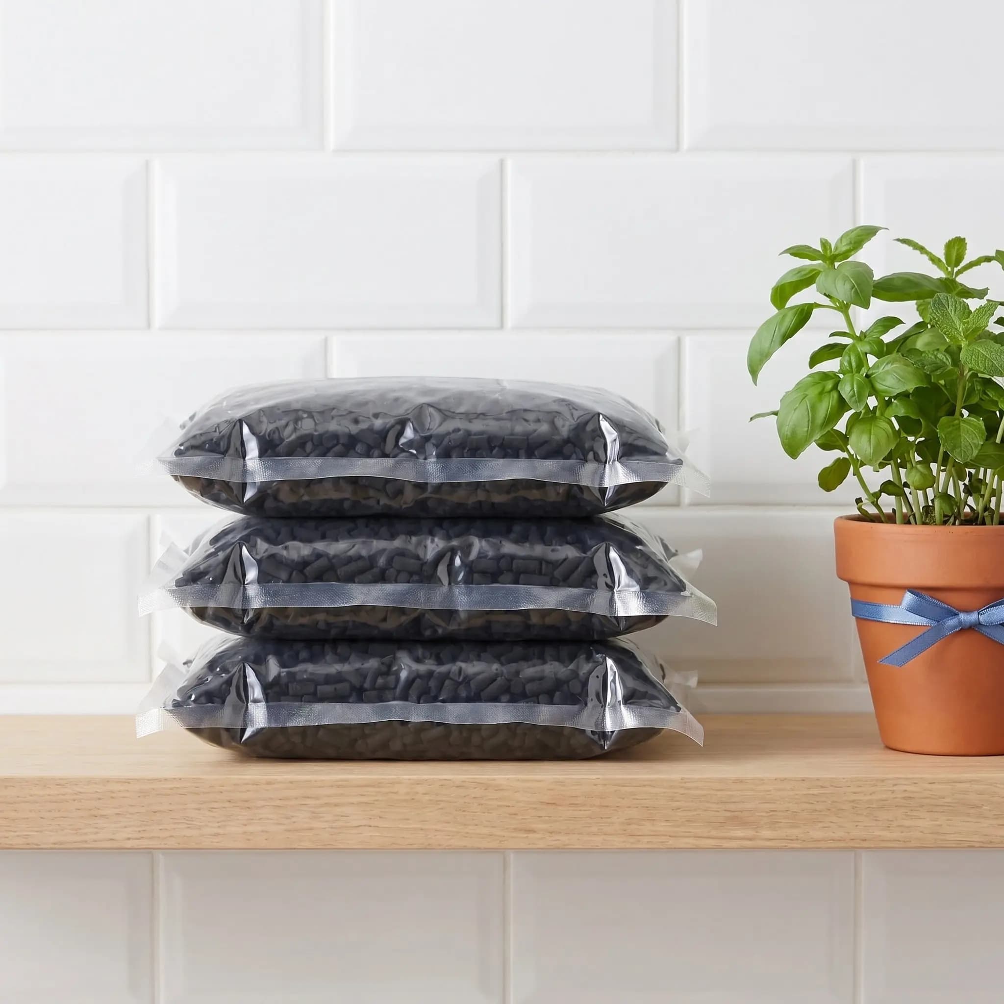 Kitchen Waste Bin Activated Carbon Filter Refills 3 Pack Charcoal Deodorizer for Electric Composter
