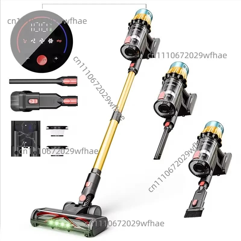 V22 40kPa Handheld Wireless Vacuum Cleaner 650W Brushless Motor Touchscreen Removable Battery 1.2L Dust Cup 50min Runtime