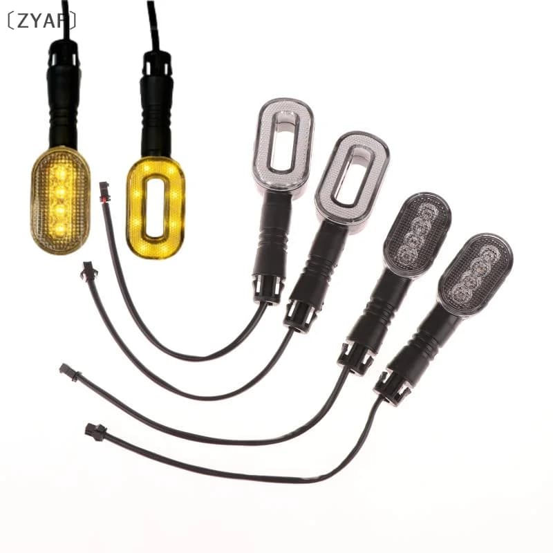 、1ZYAF Deel2PCS Segnale di Girata Della Bicicletta Corno Fanale Posteriore 36V/48V/60V/72V Luce Della Bici Lampada di Avvertimento Acceleratore Elettrico Moto Scooter parti