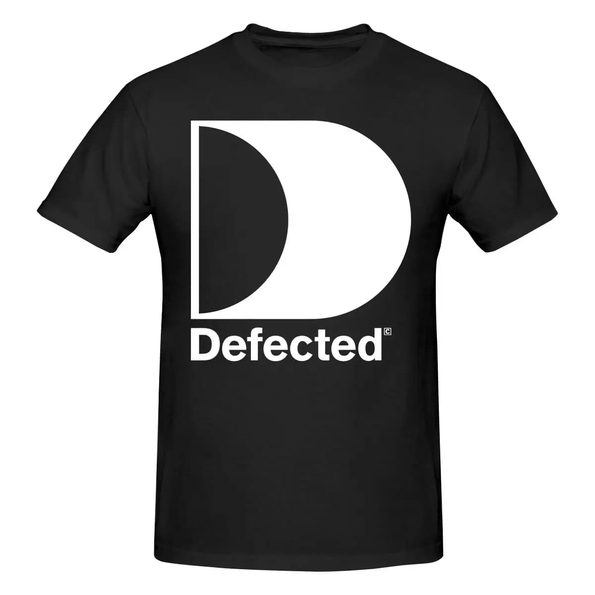 T-shirt stampata da uomo Funny Defected Records Rave Electronic Music Festival T-shirt unisex di grandi dimensioni