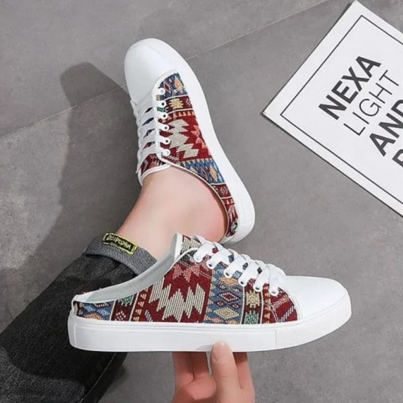 Half Men's Shoe Mules Flat Male Slipper Eva Slides Low Price Elegant Summer Sale Adult Y2k Original Clappers 2025 Casual Style