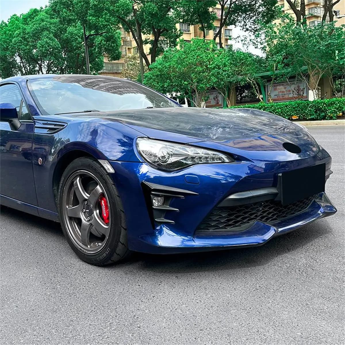 update. Front Bumper Lip Fog Lamp Cover Wind Knife for Toyota GT86 2017-2020 Side Spoiler Diffuser Trim Accessories