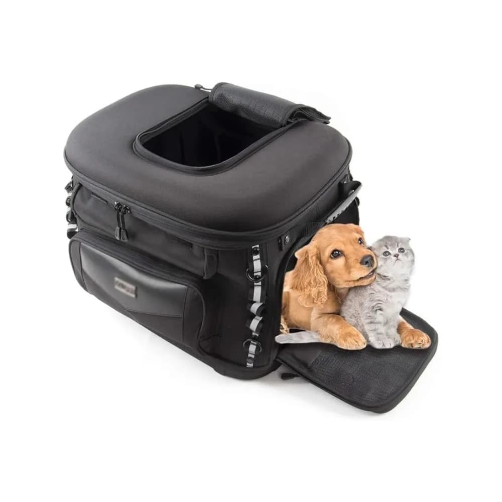 Trasportino per Animali Domestici da Moto, Gabbia Portatile per Cani/Gatti, Resistente alle Intemperie