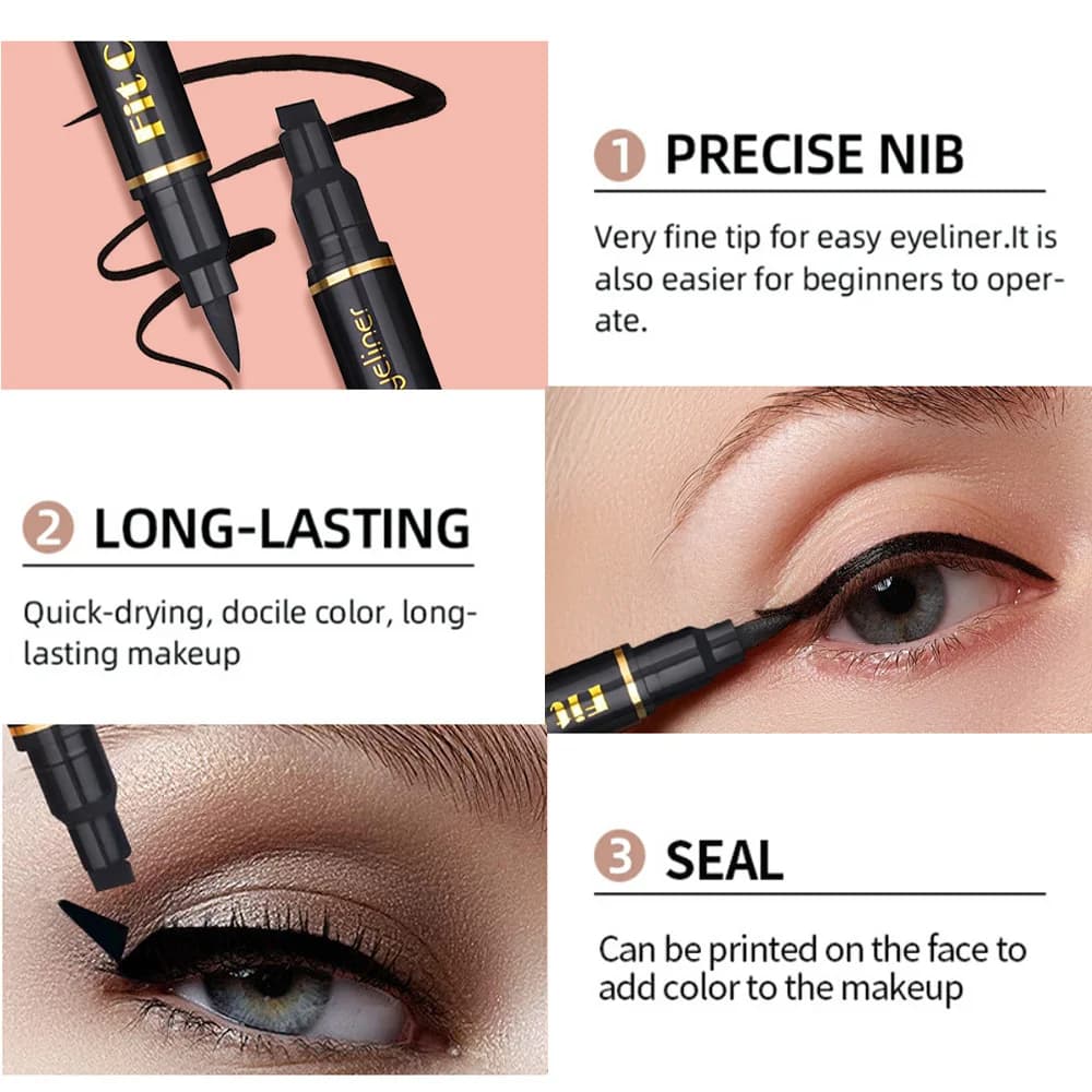 Set Trucco 3 in 1: Mascara, Eyeliner e Matita per Sopracciglia Impermeabile, Allungante, Incurvante, Naturale per Uso Quotidiano Femminile