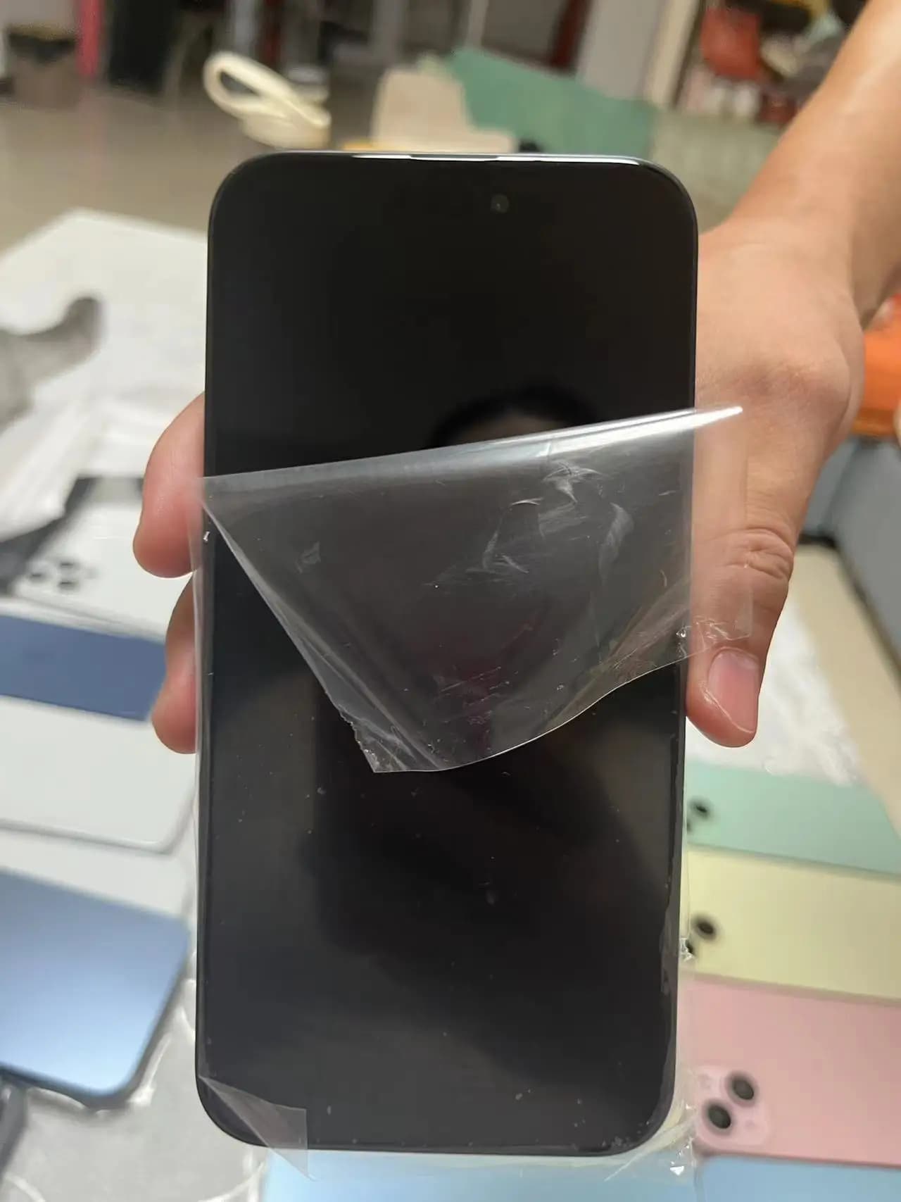 Fake phone model for phone 15 Pro Max Replica Smartphone fit not working simulation showcase copy machine Mischievous scene objects