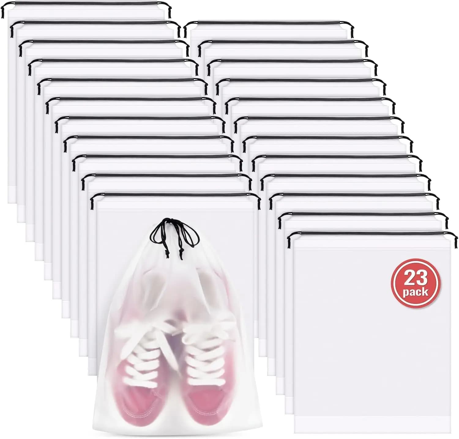 Set di 23 Sacche Porta Scarpe da Viaggio, 30x40 cm, Borse Impermeabili per Scarpe, Accessori Essenziali per Uomo e Donna