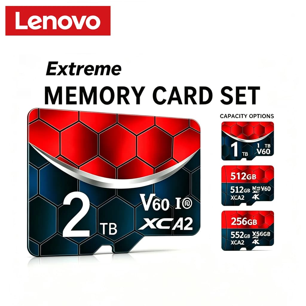 Lenovo High Speed Expansion Mobile Phone Memory Card 2TB TF Card 1TB Mini SD Card 512GB TF SD Card For Nintendo Switch Camera