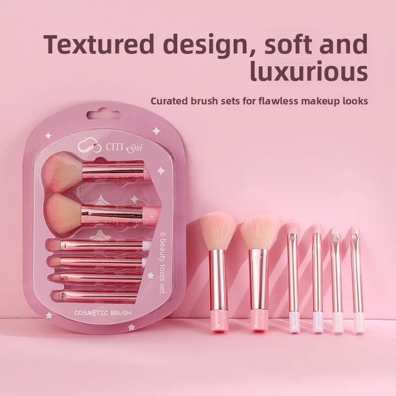 Beauty Talent Dust Fishing Mini Brush For Long Pipe Makeup Powder Fard Brushes Set for Super Soft Portable Shade