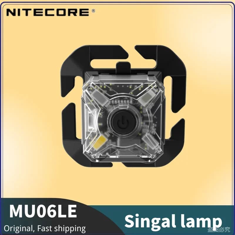 NITECORE NU06 LE Signal Light Multi-light LED Tactical Warning USB-C Rechargeable Front Lamp for helmet Bicycle Backpack Auto