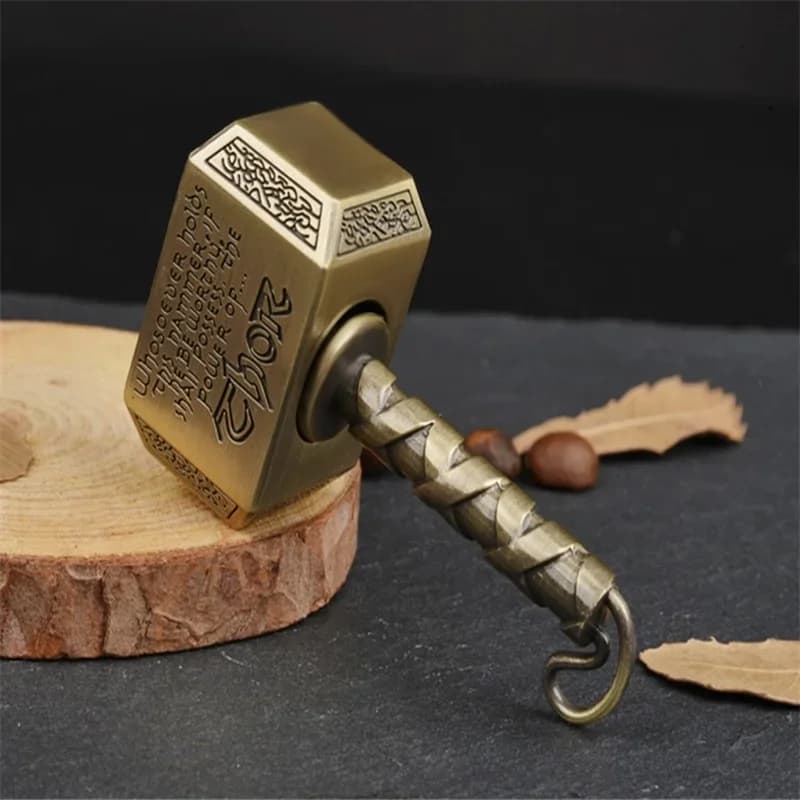 Thor Hammer Metal Fidget Spinner EDC Hand Spinner portachiavi giocattoli giocattoli per adulti antistress creatività regali di compleanno